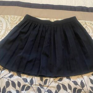 SHEIN Black Pleated Mini Skirt